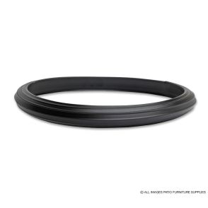 Black Vinyl Tire (Flat Rim)