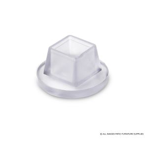 Square Vinyl Cap Glide 5/8" with Flange