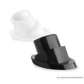 1 1/8" x 7/8" Octagonal Glide with Plate